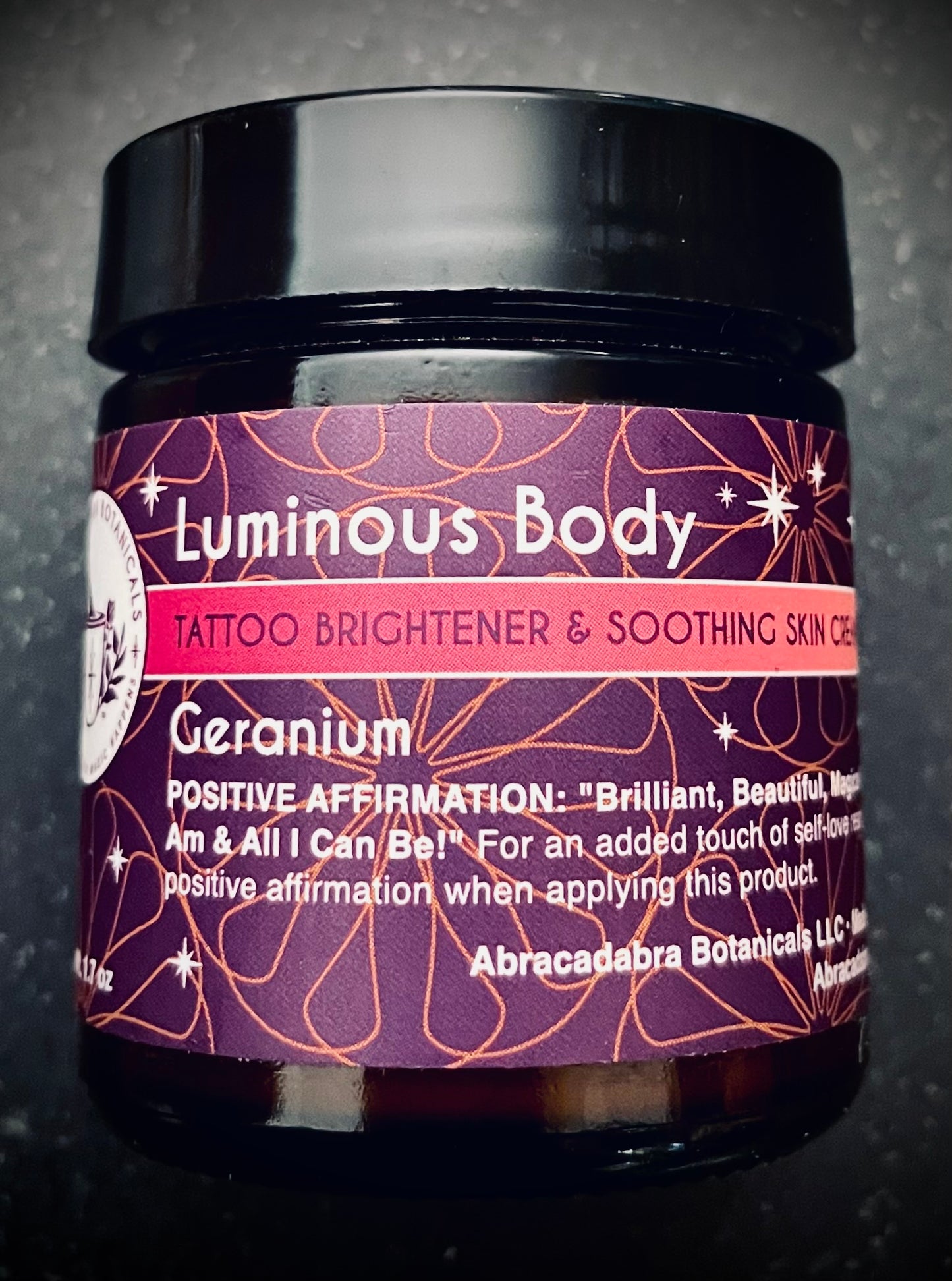 Luminous Body Tattoo Brightener and Soothing Skin Cream