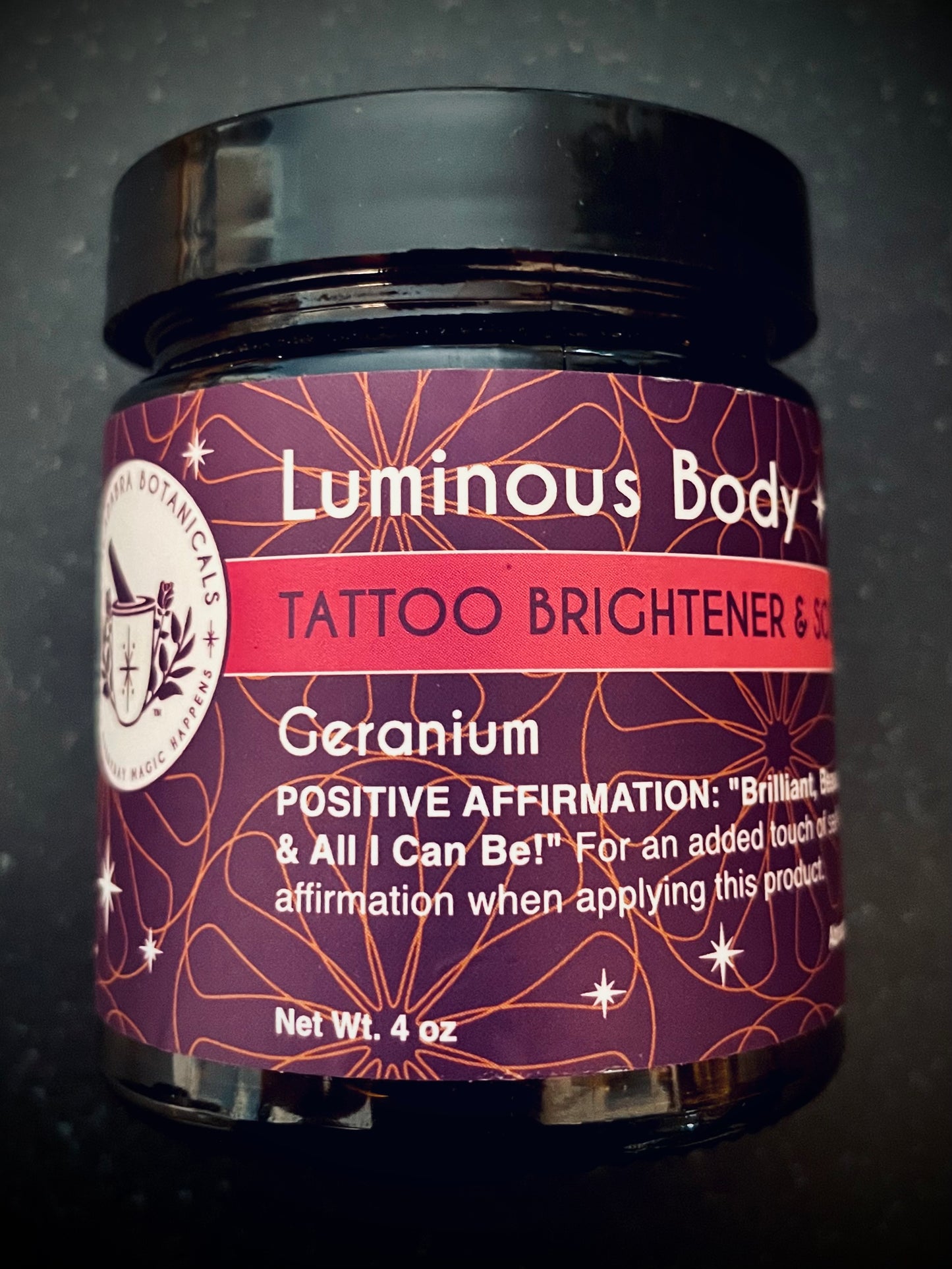 Luminous Body Tattoo Brightener and Soothing Skin Cream