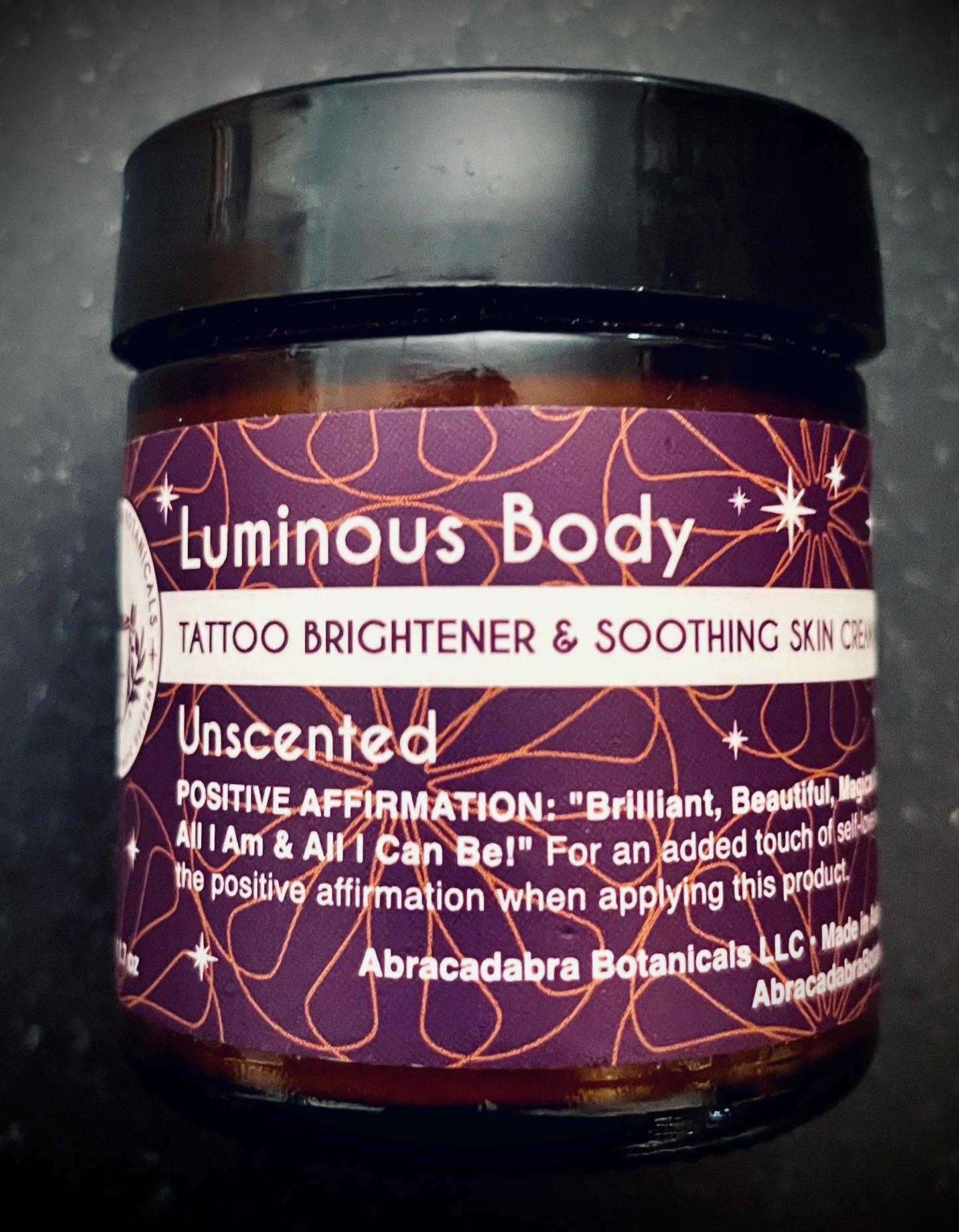 Luminous Body Tattoo Brightener and Soothing Skin Cream