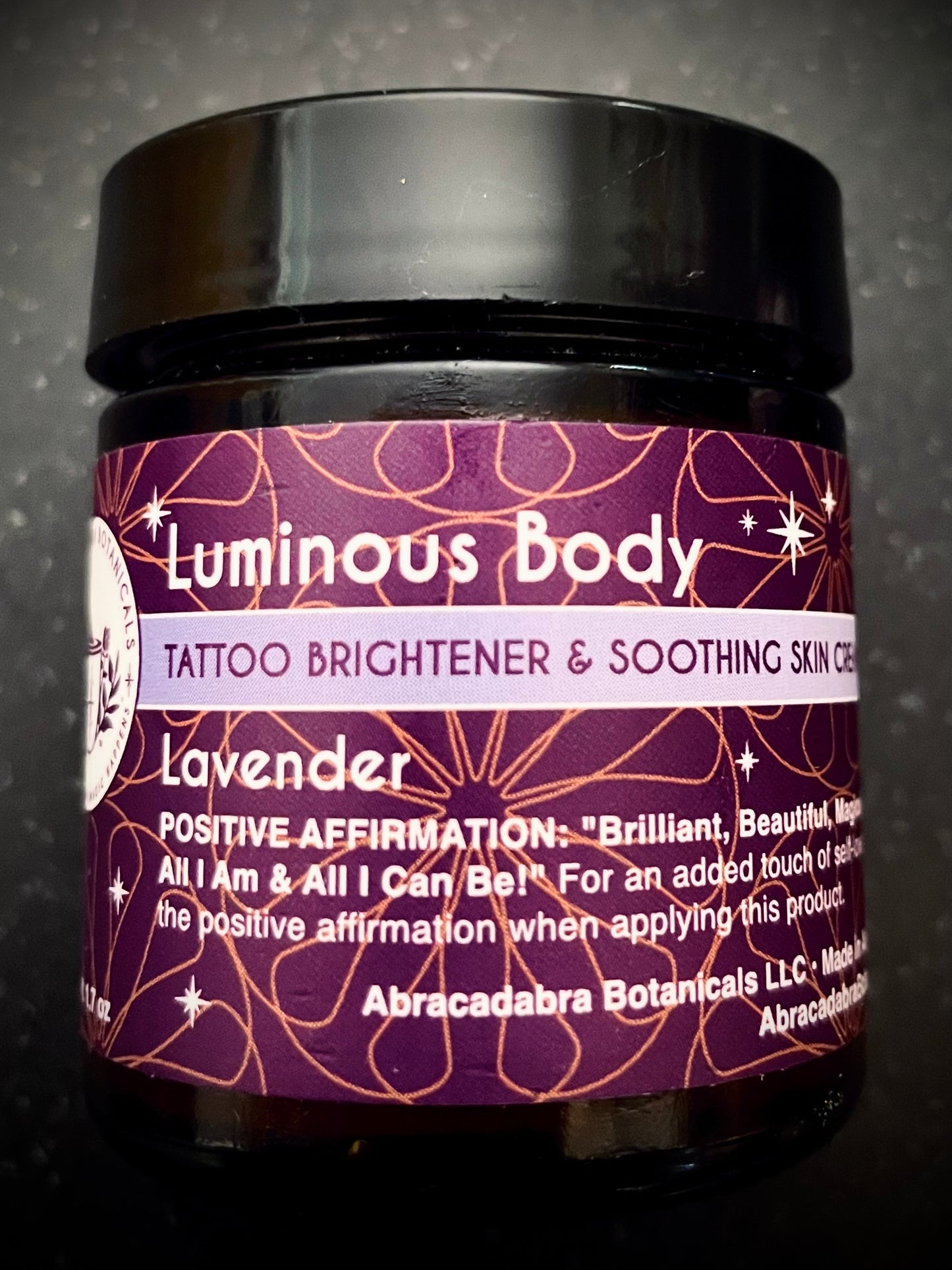 Luminous Body Tattoo Brightener and Soothing Skin Cream